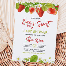Chuva de Morango Baby Shower