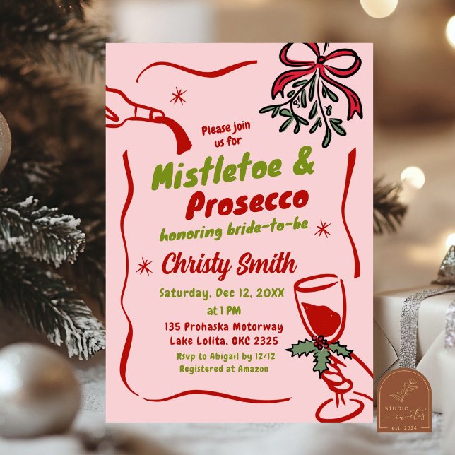 Convites Chuva de Natal e Prosecco Chá de Noiva (Criador carregado)