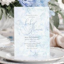 Chuva de neve azul do menino do chuveiro do bebé d