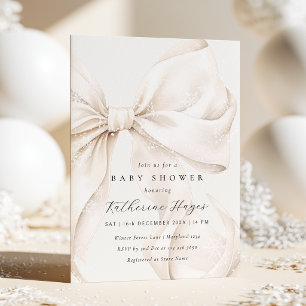 Convites Chuva de Neve de Inverno Baby Shower