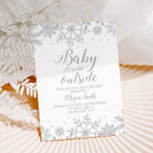 Chuva de Neve Prata Brilho Baby Shower