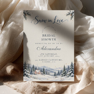 Convites Chuva de Noiva Alpina Snow in Love