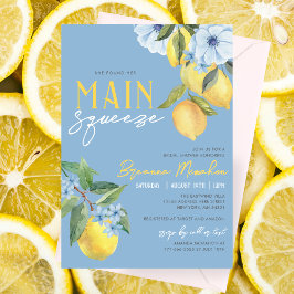 Convites Chuva de Noiva Blue Lemon Encontrou Seu Amor