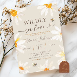 Convites Chuva de Noiva Boho Wildflower Perdidamente Apaixo