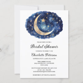 Convites Chuva de Noiva Celestial Estrela da Lua 