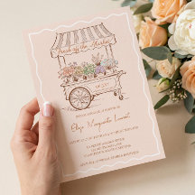 Chuva de Noiva com Carrinho Floral Fresh Off The M