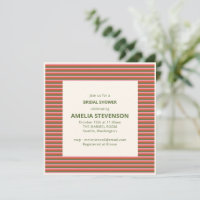 Chuva de Noiva com Listras Rosa Laranja Verde Retr