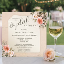 Chuva de Noiva com Rosas Rosa Água-Marinha Vintage