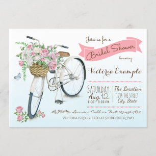Convites Chuva de Noiva de Bicicleta Chuveiro de Noiva de B