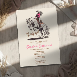 Convites Chuva de Noiva de Cowgirl Moderna do Oeste America