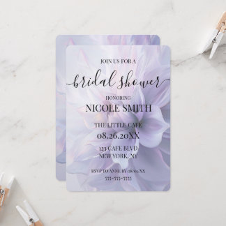 Convites Chuva de Noiva de Flor Roxa Grande Personalizada