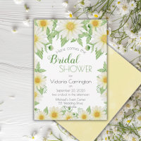 Chuva de Noiva Floral Amarelo Branco Margaridas Ro