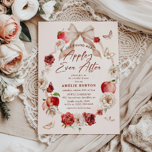 Convites Chuva de Noiva Floral Appley Ever After