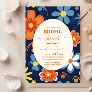 Convites Chuva de Noiva Floral Boho Retro
