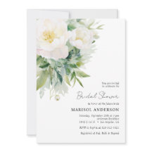 Chuva de Noiva Floral Branca Simples e Elegante