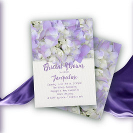 Convites Chuva de Noiva Floral de Lavanda Pré-Casamento