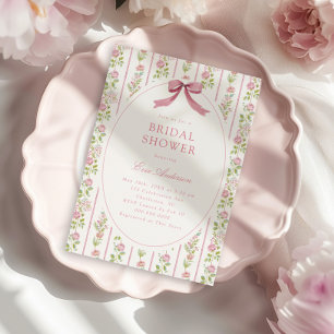 Convites Chuva de Noiva Floral Listrada Rosa Grandmillennia