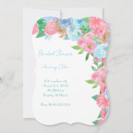 CONVITES CHUVA DE NOIVA FLORAL PASTEL PRIMAVERA VERÃO