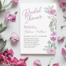 Chuva de Noiva Floral Rosa Boho