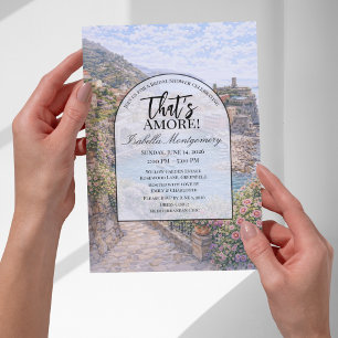 Convites Chuva de Noiva Italiana Vernazza Que é Amor
