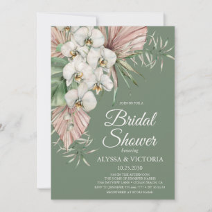 Convites Chuva de Noiva LGBTQ Floral Aquarela Tropical