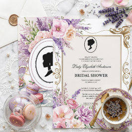 Convites Chuva de Noiva Lilás Orçamentária Florais Bridgert