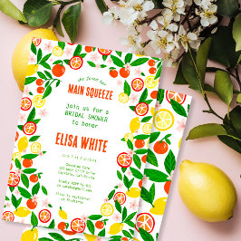 Convites CHUVA DE NOIVA MAIN SQUEEZE Citrus Summer Bright