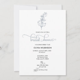 Convites Chuva de Noiva Moderna com Caligrafia Elegante