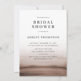 Convites Chuva de Noiva Ombre Marrom Moderna