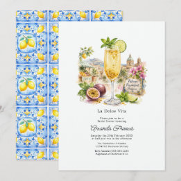Convites Chuva de Noiva Prosecco Costa Amalfi La Dolce Vita