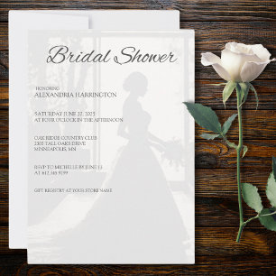 Convites Chuva de Noiva Silhueta Casamento 