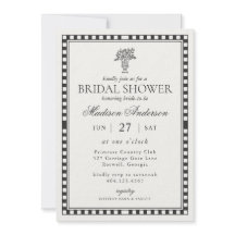 Chuva de Noiva Xadrez Harlequim Preto
