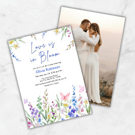 Convites Chuva de Pétalas de Noiva Floral Primavera o Amor