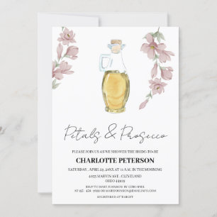 Convites Chuva de Pétalas e Prosecco em Estilo Vintage para