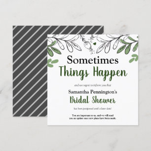 Convites Chuva de Presentes Às Vezes as Coisas Acontecem Ad