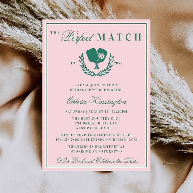 Convites Chuva de Presentes da Noiva do The Perfect Match P (Criador carregado)