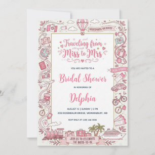 Convites chuva de presentes de miss para mrs