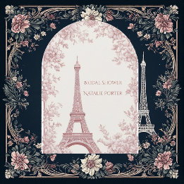 Convites Chuva de Presentes de Solteira para Casada Paris A