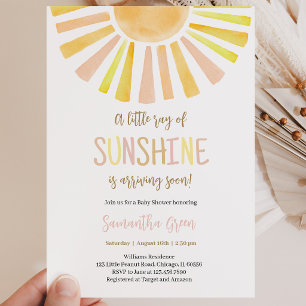 Convites Chuva de Sol Babyshower