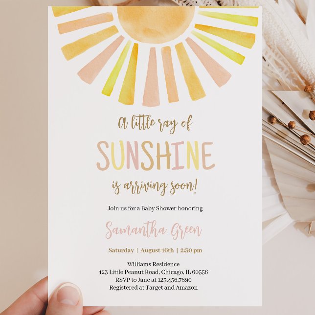 Convites Chuva de Sol Babyshower (Criador carregado)