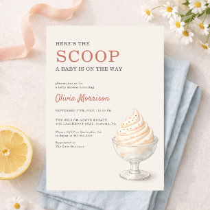 Convites Chuva de Sorvete Baby Shower 