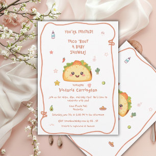 Convites Chuva de Taco para Baby Shower