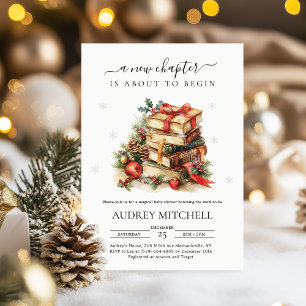 Convites Chuva de Tema de Livro de Natal