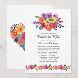 Convites Chuva Floral pelo Correio