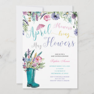 Convites Chuvas de Abril Flores de Maio