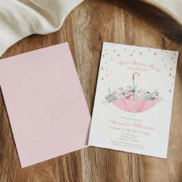 Convites Chuvas de abril trazem flores de maio Bebê de guar