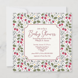 Convites Chuveirinho de Bebê Flores Amarelas Elegantes de F