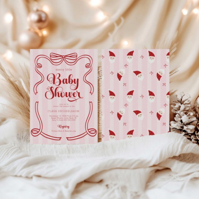 Convites Chuveiro de Bebê Alegre Preppy Loveshack  (Criador carregado)