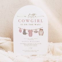 Chuveiro de Bebê Arca Bebê Pequena Cowgirl