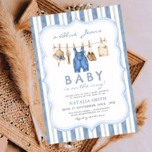 Chuveiro de Bebê em Denim Blue Jean Baby